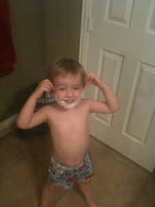 Never too early for a shave